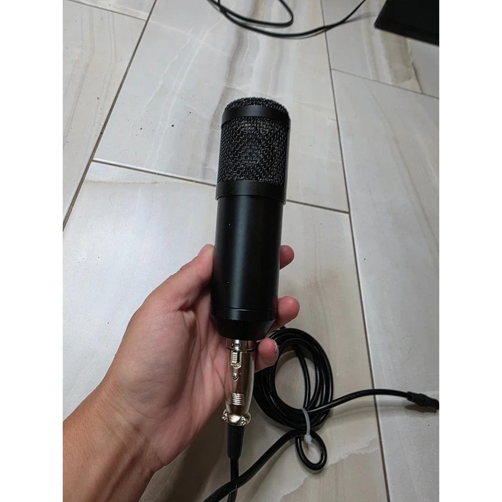 Professional Condenser Microphone Black XLR to 3.5mm Jack Low Noise Cable Mic G3